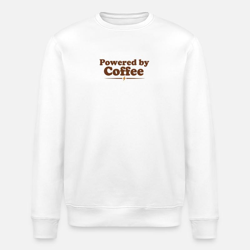 Alimenté par le café - Sweat bio ROLLER Stanley/Stella Unisexe - blanc