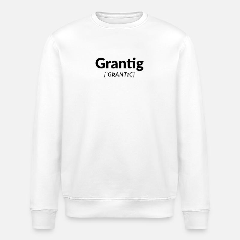 grumpy - Stanley/Stella ROLLER Unisex Organic Sweatshirt - white