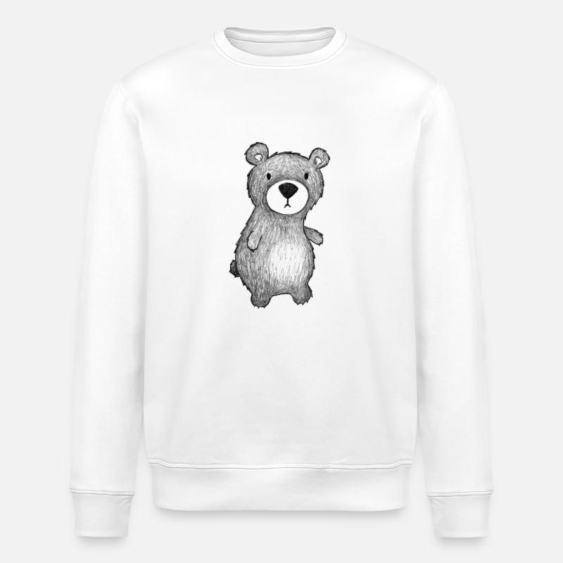 Teddy Bär - Stanley/Stella Unisex Bio-Sweatshirt ROLLER - Weiß