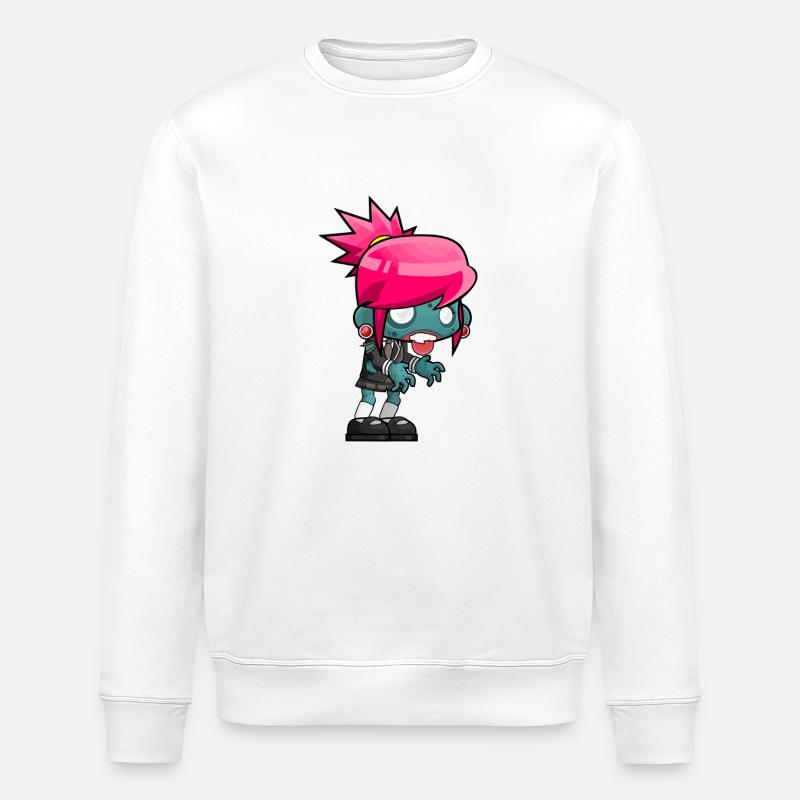 Zombie Comic - Stanley/Stella Unisex Bio-Sweatshirt ROLLER - Weiß