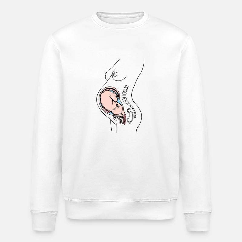 Schwanger - Stanley/Stella Unisex Bio-Sweatshirt ROLLER - Weiß