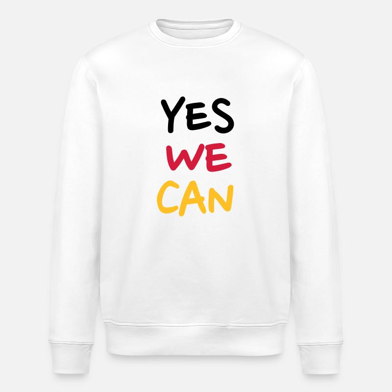 Yes we can - Stanley/Stella ROLLER Unisex Organic Sweatshirt - white
