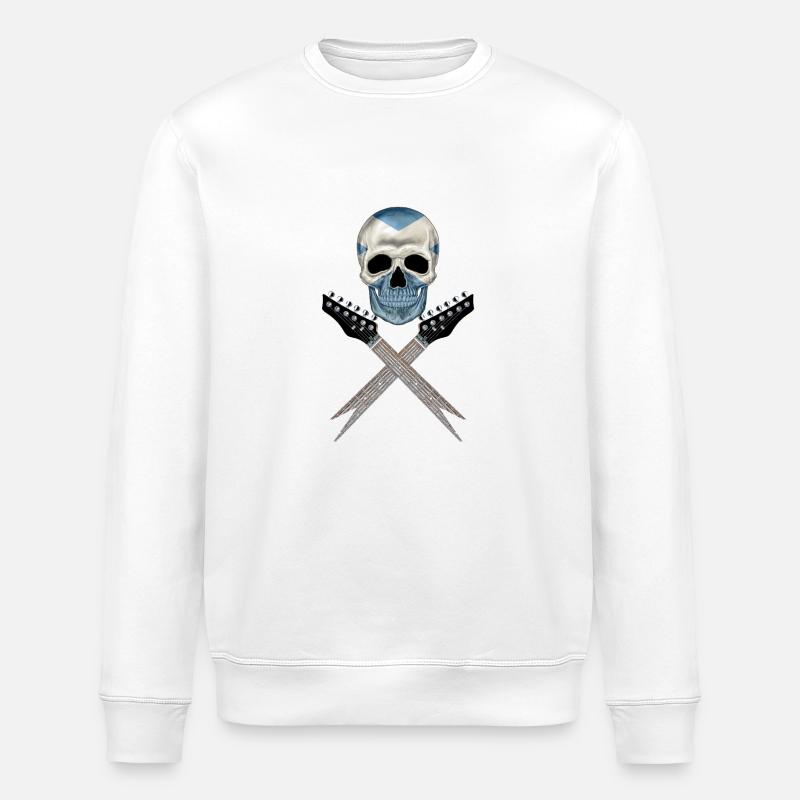 Schottland Rocks 001 - Stanley/Stella Unisex Bio-Sweatshirt ROLLER - Weiß
