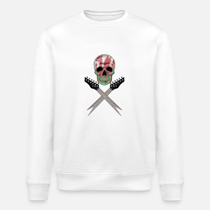Pays de Galles Roches 001 - Sweat bio ROLLER Stanley/Stella Unisexe - blanc