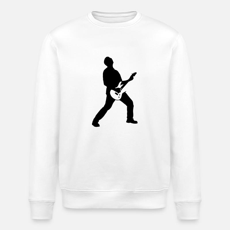 guitarrocker_032012_c_1c - Sweat bio ROLLER Stanley/Stella Unisexe - blanc