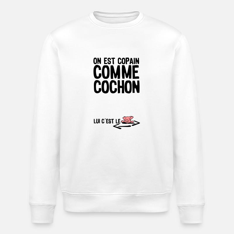 thick as thieves citation1 term - Stanley/Stella ROLLER Unisex Organic Sweatshirt - white