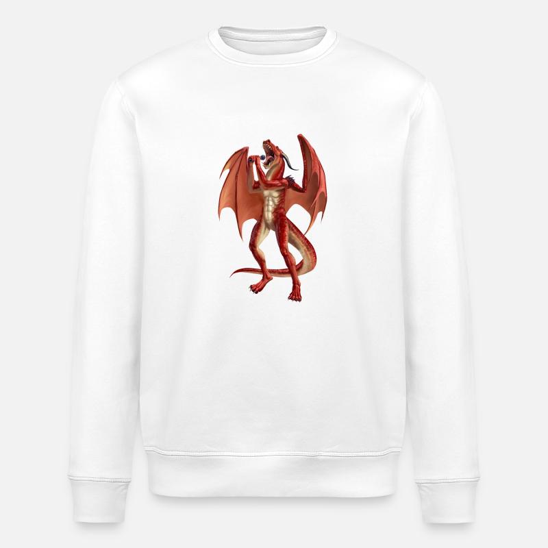 Dragon de chant - Sweat bio ROLLER Stanley/Stella Unisexe - blanc