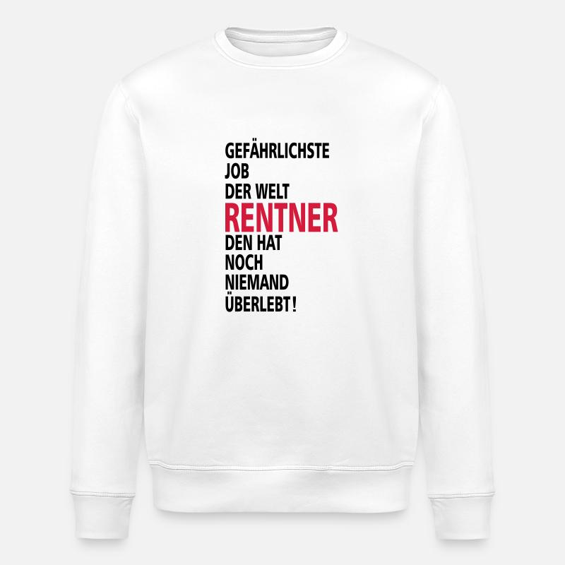 retiree - Stanley/Stella ROLLER Unisex Organic Sweatshirt - white