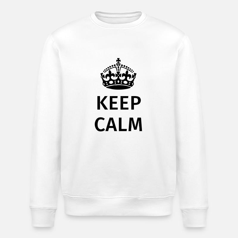 Keep Calm - Stanley/Stella Unisex Bio-Sweatshirt ROLLER - Weiß