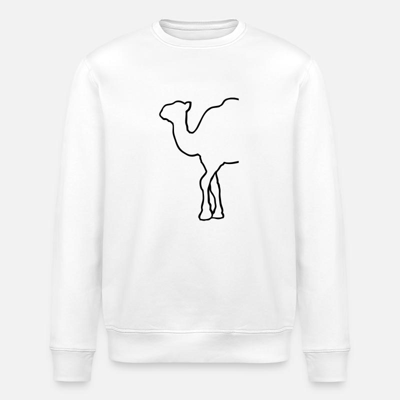 Camel - Kamel - Dromedar - Stanley/Stella Unisex Bio-Sweatshirt ROLLER - Weiß