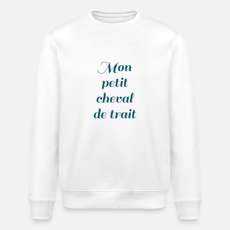 Mon cheval de trait - Sweat bio ROLLER Stanley/Stella Unisexe - blanc