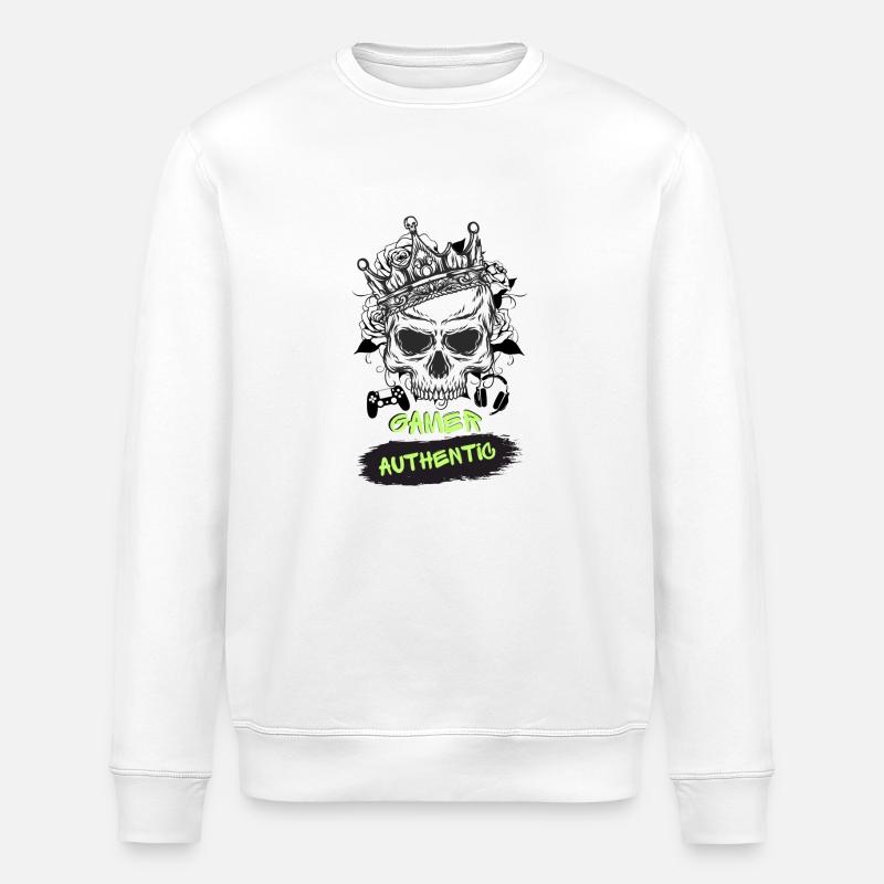 GARMER AUTHENTIC - Sweat bio ROLLER Stanley/Stella Unisexe - blanc