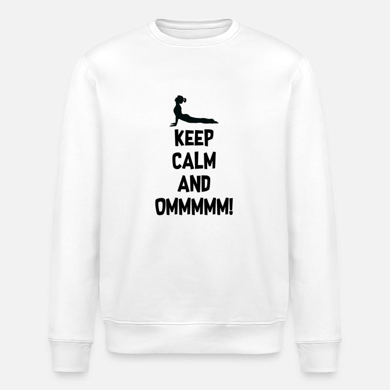 Yoga Meditation Spa Namaste - Stanley/Stella Unisex Bio-Sweatshirt ROLLER - Weiß