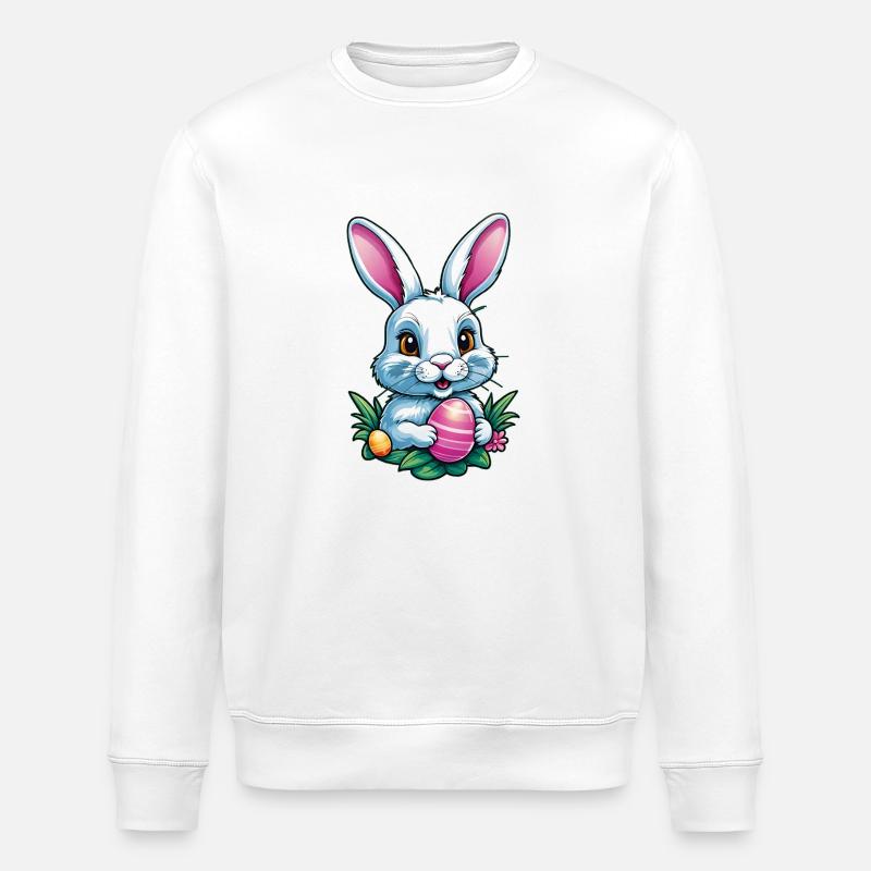 Osterhase - Stanley/Stella Unisex Bio-Sweatshirt ROLLER - Weiß