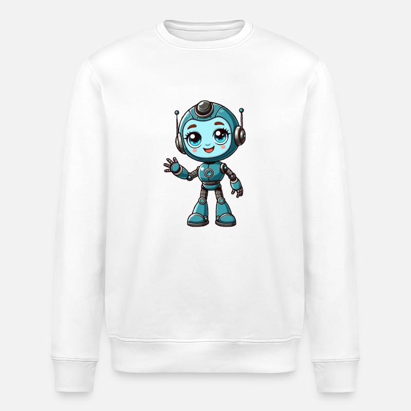 Fille robot - Sweat bio ROLLER Stanley/Stella Unisexe - blanc