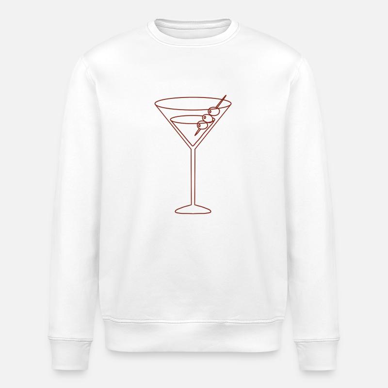 Oliven-Martini - Stanley/Stella Unisex Bio-Sweatshirt ROLLER - Weiß