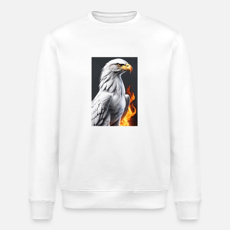 White Animals Adler - Stanley/Stella Unisex Bio-Sweatshirt ROLLER - Weiß