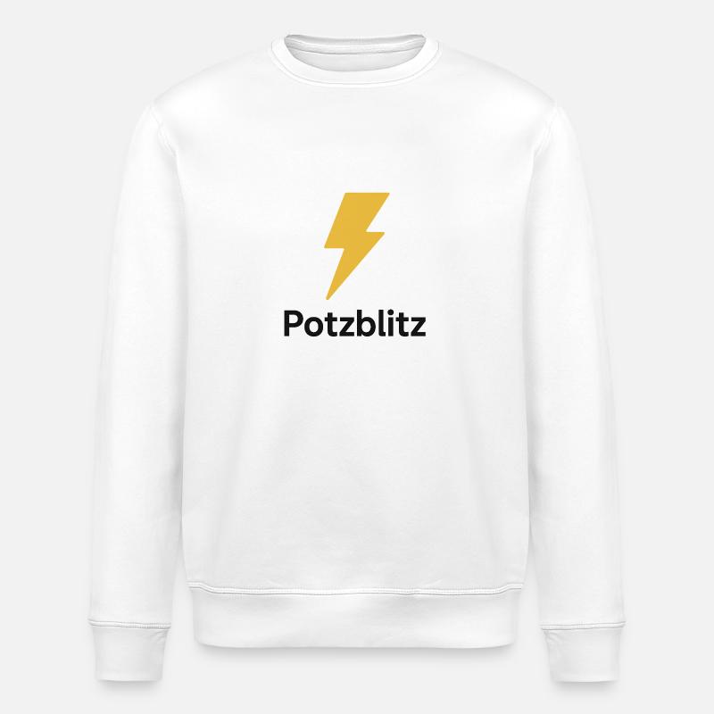 Potzblitz - Stanley/Stella Unisex Bio-Sweatshirt ROLLER - Weiß