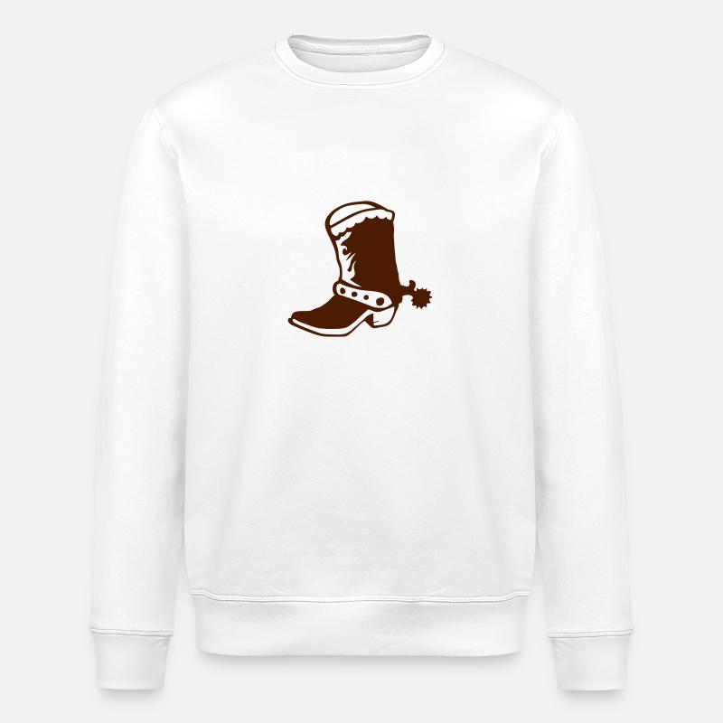 botte cowboy western 1 - Sweat bio ROLLER Stanley/Stella Unisexe - blanc