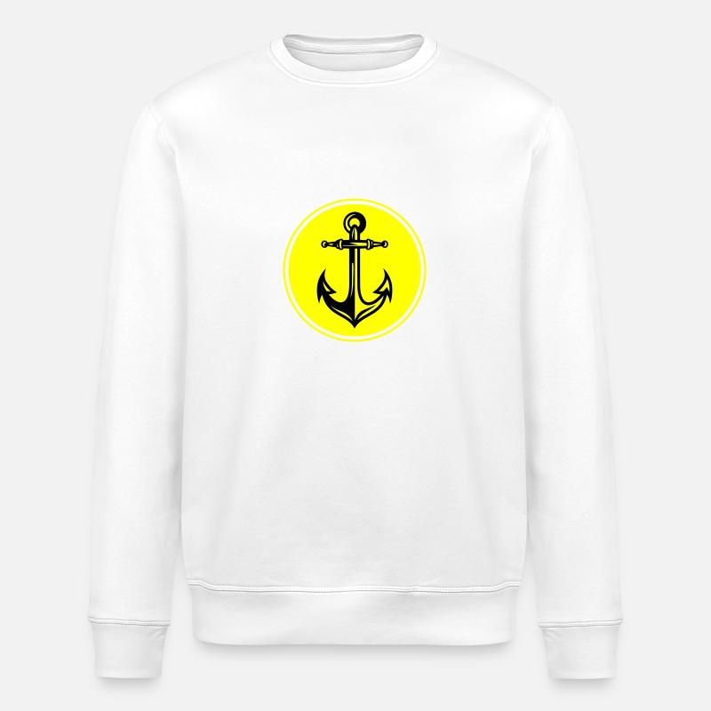 Icône du port d’ancre - Sweat bio ROLLER Stanley/Stella Unisexe - blanc