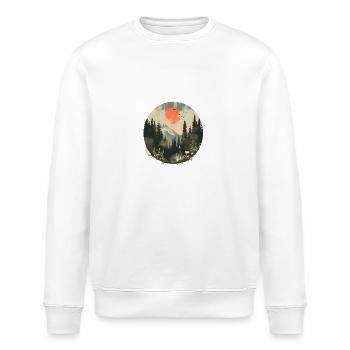 Aufgehende Sonne Natur Tierwelt Malerei - Stanley/Stella Unisex Bio-Sweatshirt ROLLER - Weiß - Vorne - Nik (191cm)