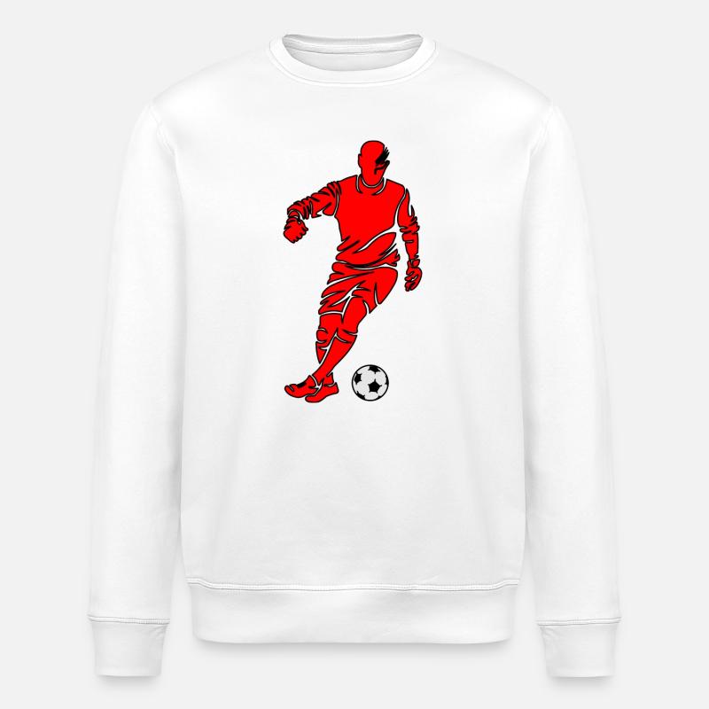 Soccer - Stanley/Stella Unisex Bio-Sweatshirt ROLLER - Weiß