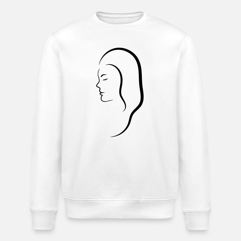 Kopf Frau - Stanley/Stella Unisex Bio-Sweatshirt ROLLER - Weiß