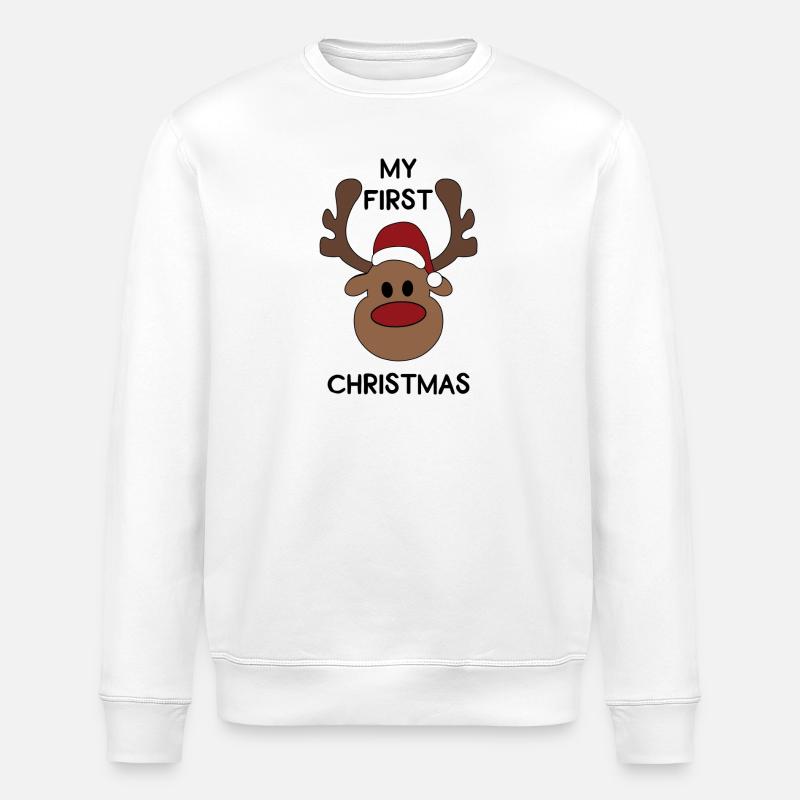 Mon premier Noël - Sweat bio ROLLER Stanley/Stella Unisexe - blanc