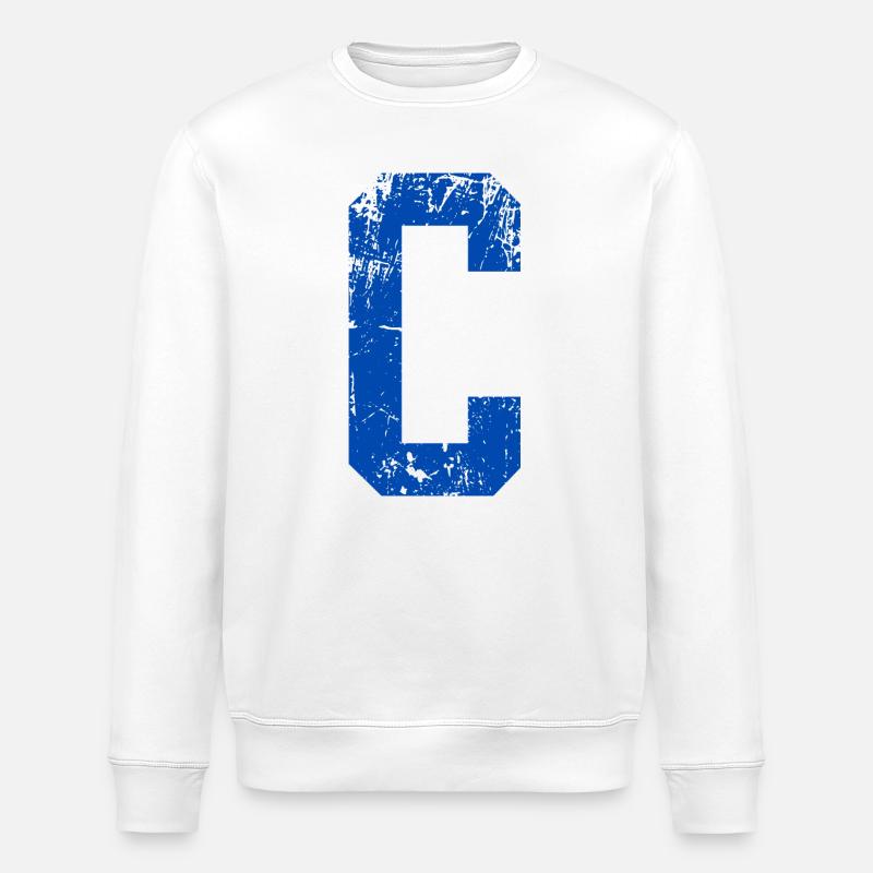 Buchstabe c Retro-Sport - Stanley/Stella Unisex Bio-Sweatshirt ROLLER - Weiß