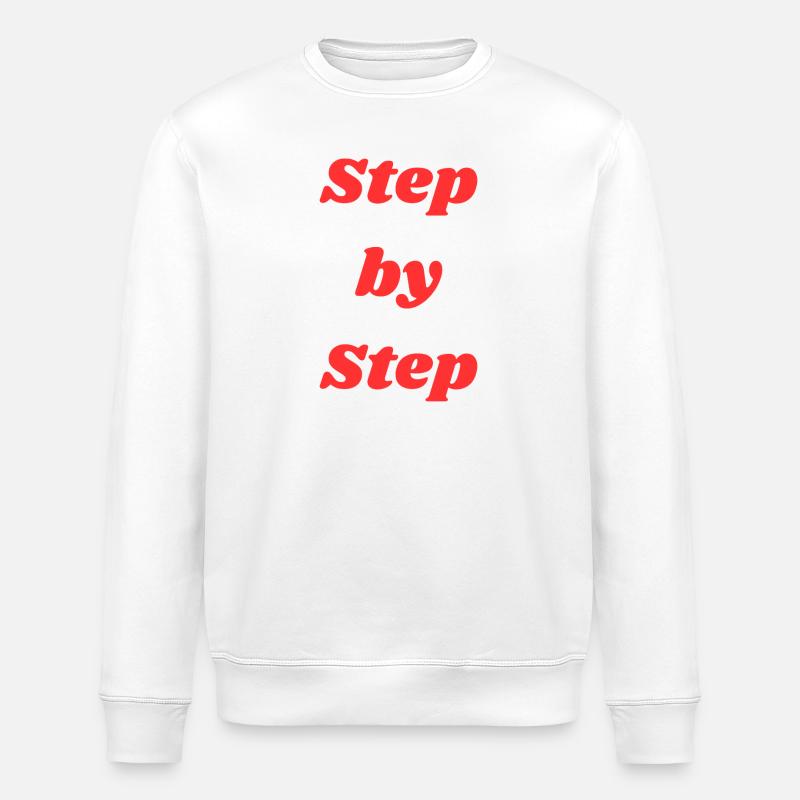 Schritt für Schritt Typografie - Stanley/Stella Unisex Bio-Sweatshirt ROLLER - Weiß