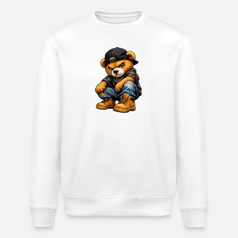 Streetbear - Stanley/Stella Unisex Bio-Sweatshirt ROLLER - Weiß