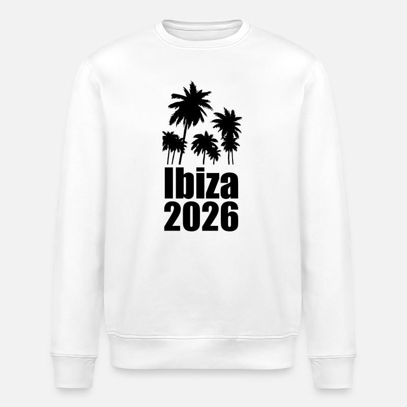 Ibiza 2026 - Stanley/Stella Unisex Bio-Sweatshirt ROLLER - Weiß