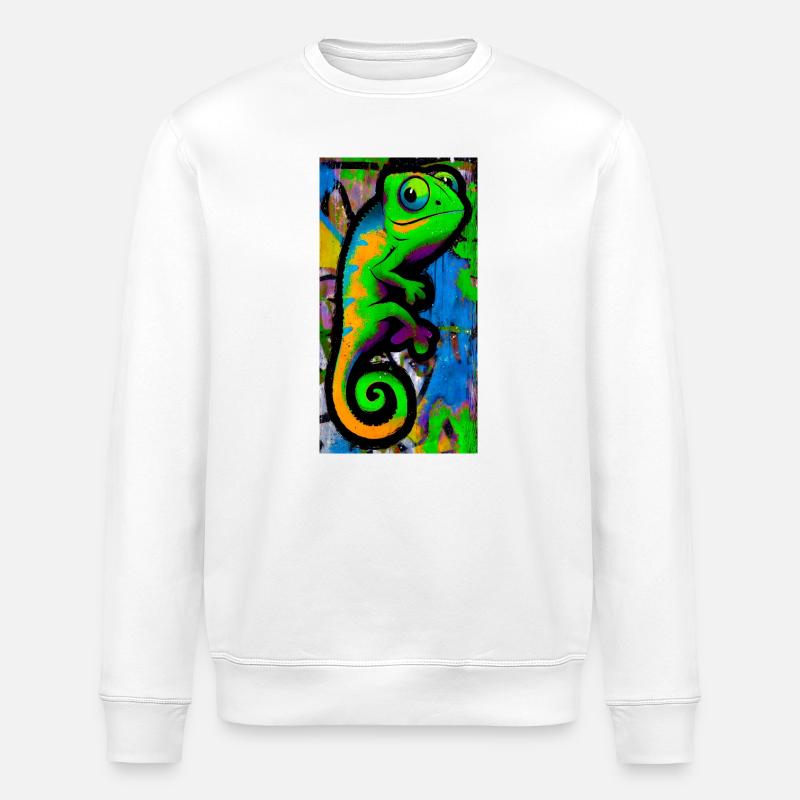 caméléon - Sweat bio ROLLER Stanley/Stella Unisexe - blanc