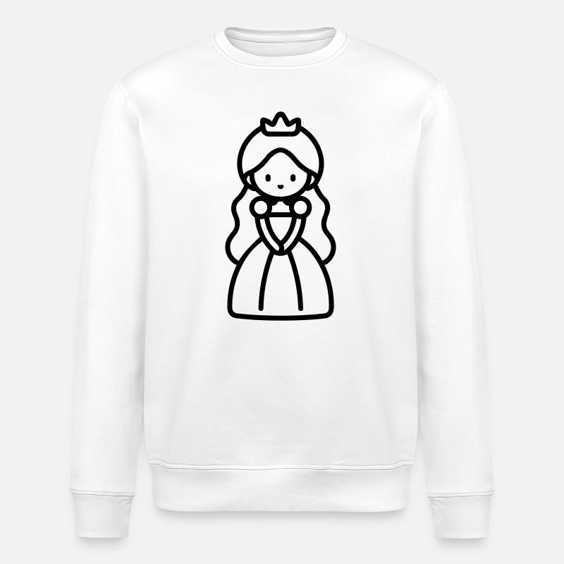 Prinzessin - Stanley/Stella Unisex Bio-Sweatshirt ROLLER - Weiß