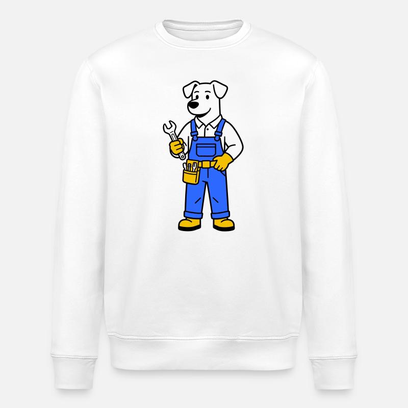 Hundeklempner - Stanley/Stella Unisex Bio-Sweatshirt ROLLER - Weiß