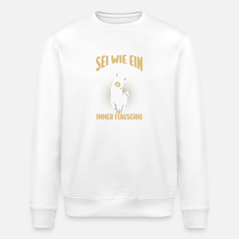 Alpaca - Stanley/Stella ROLLER Unisex Organic Sweatshirt - white