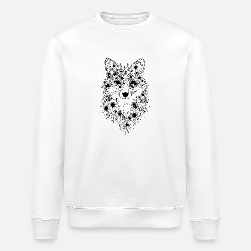 Blumenfuchs - Stanley/Stella Unisex Bio-Sweatshirt ROLLER - Weiß