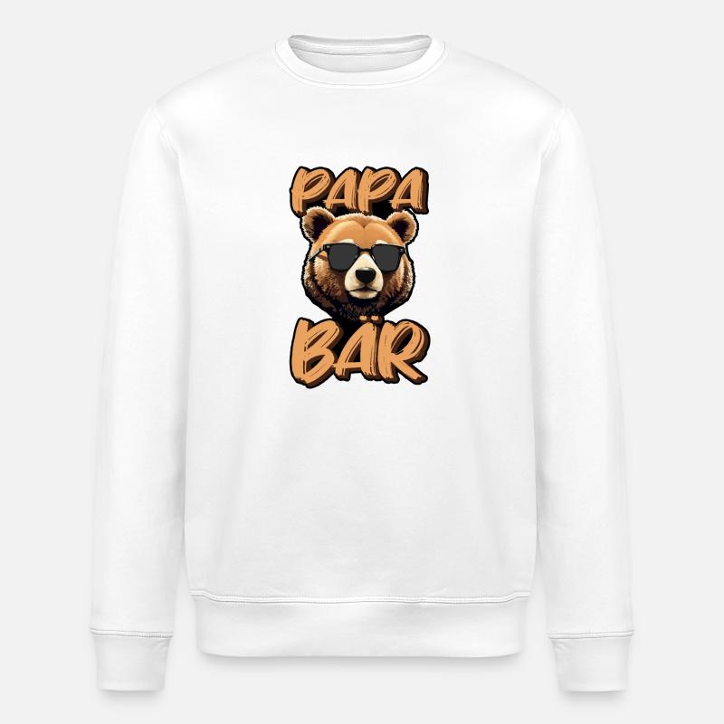 Dad Father - Stanley/Stella ROLLER Unisex Organic Sweatshirt - white