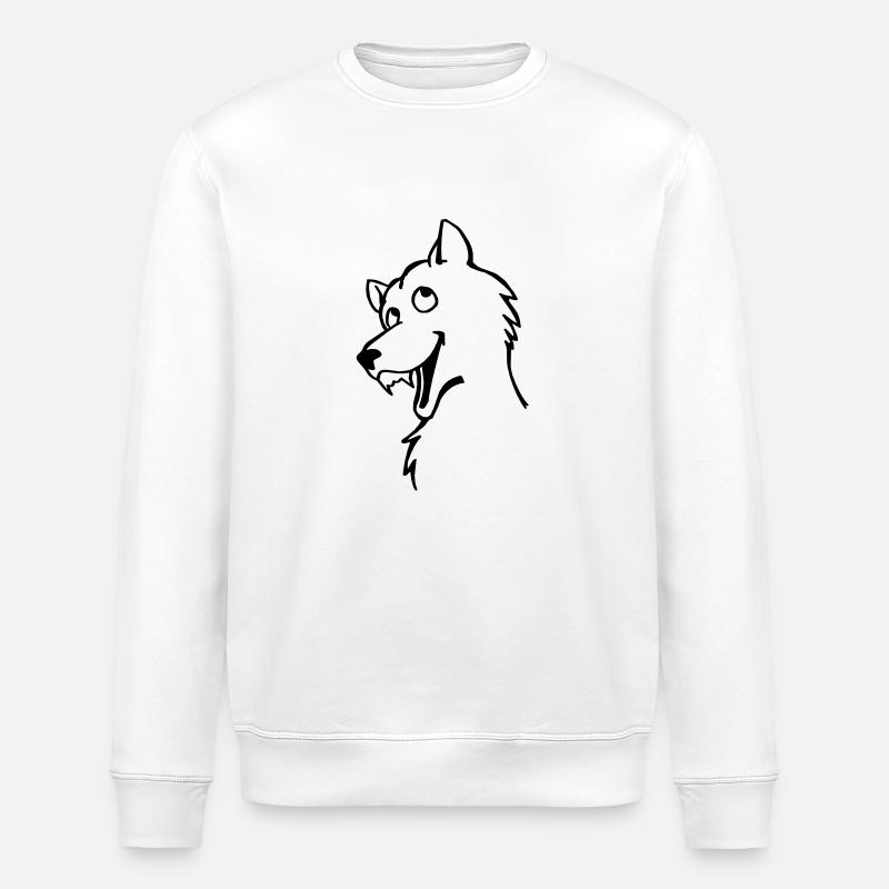 Bad Wolf - Stanley/Stella Unisex Bio-Sweatshirt ROLLER - Weiß