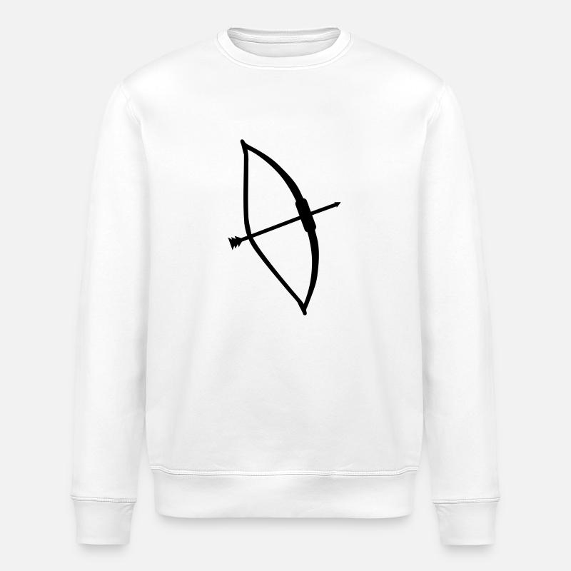 Flèche Arc - Sweat bio ROLLER Stanley/Stella Unisexe - blanc