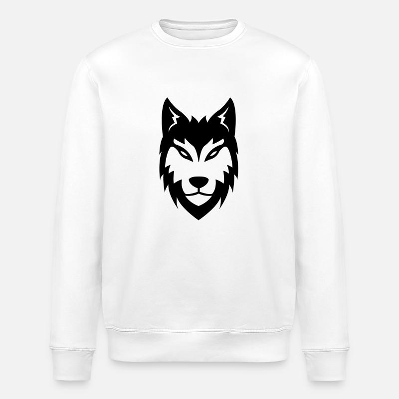 wolf - Sweat bio ROLLER Stanley/Stella Unisexe - blanc