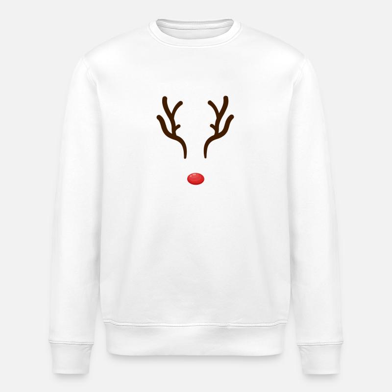 merry & bright - Stanley/Stella Unisex Bio-Sweatshirt ROLLER - Weiß