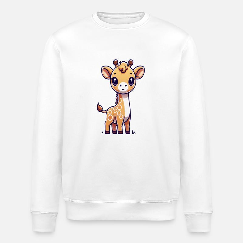 Giraffe - Stanley/Stella Unisex Bio-Sweatshirt ROLLER - Weiß