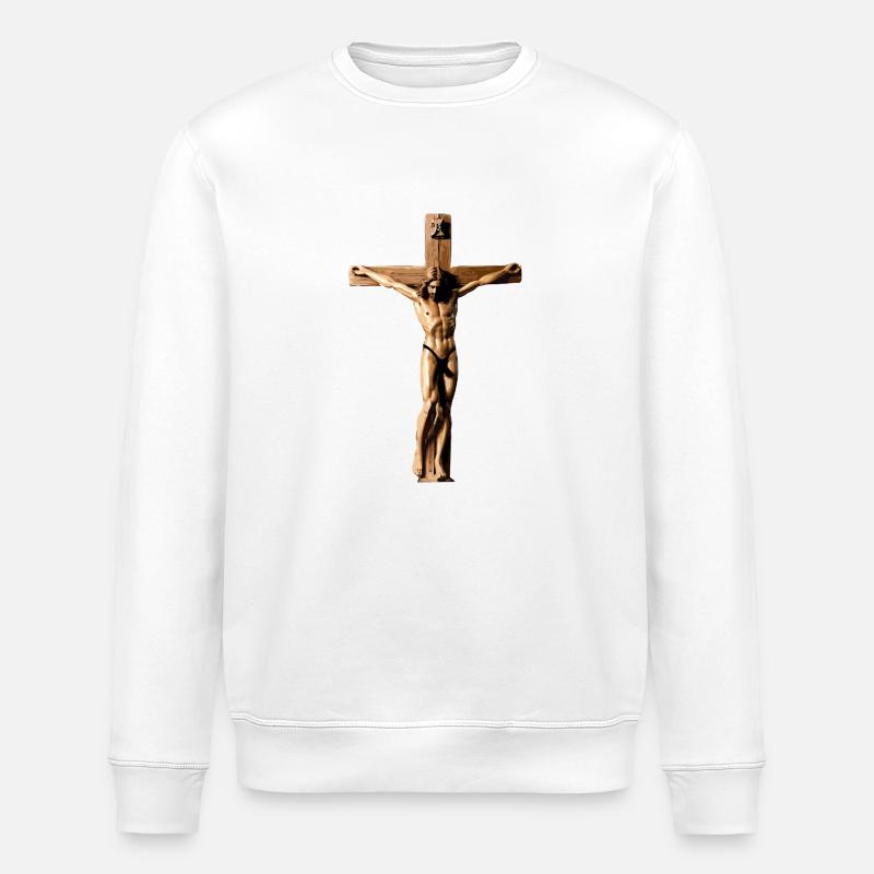 Kruzifix - Stanley/Stella Unisex Bio-Sweatshirt ROLLER - Weiß