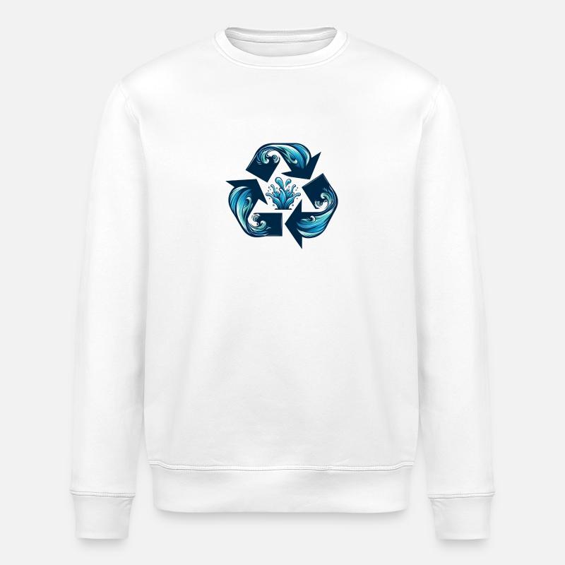 Recycling Wasser - Stanley/Stella Unisex Bio-Sweatshirt ROLLER - Weiß
