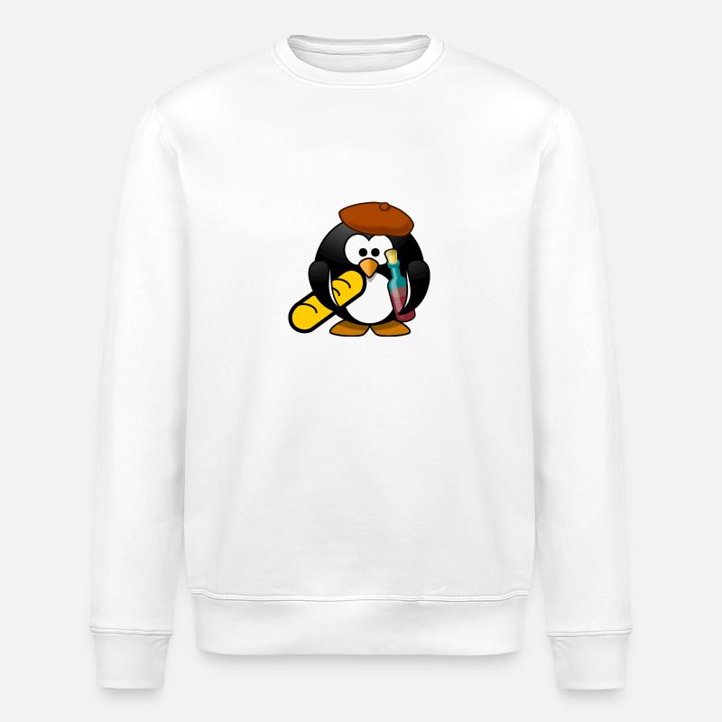 Français Penguin / style français - Sweat bio ROLLER Stanley/Stella Unisexe - blanc