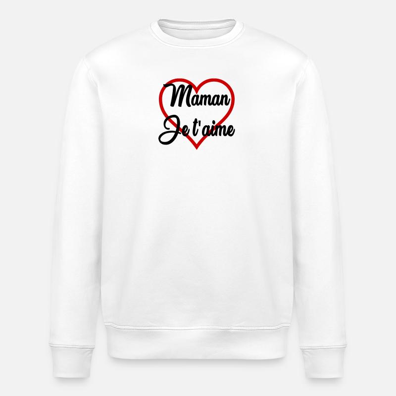 MOTHER'S DAY. HAPPY MOTHER'S DAY - Stanley/Stella ROLLER Unisex Organic Sweatshirt - white
