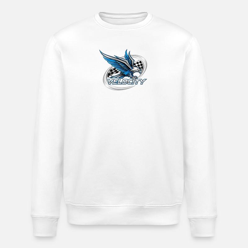 Geschwindigkeitsadler Racing Design - Stanley/Stella Unisex Bio-Sweatshirt ROLLER - Weiß
