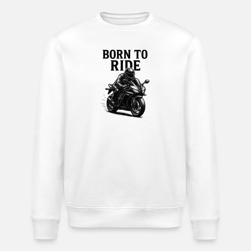 Né pour rouler - Sweat bio ROLLER Stanley/Stella Unisexe - blanc