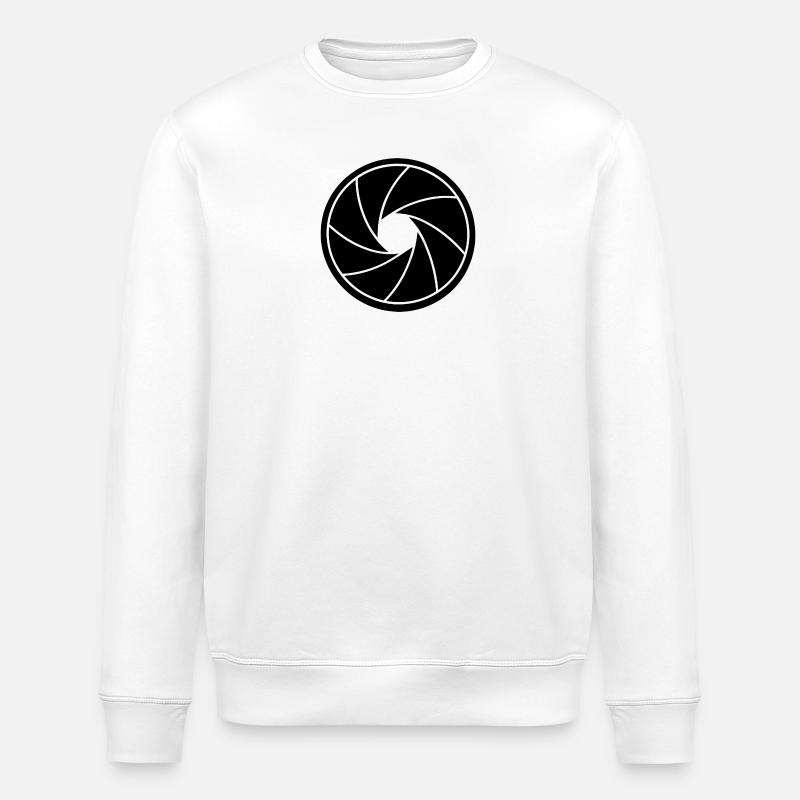 Apertur Spirale Schwarzweiß - Stanley/Stella Unisex Bio-Sweatshirt ROLLER - Weiß